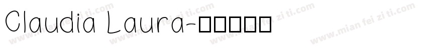 Claudia Laura字体转换